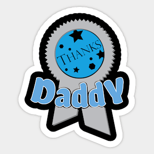 Thanks to daddy Sticker